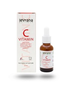 Сыворотка для лица и области вокруг глаз осветляющая Vitamin C Levrana