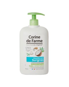 Крем для душа ультра насыщенный с экстрактом кокоса Ultra Rich Shower Cream With Coconut Extract Corine de farme