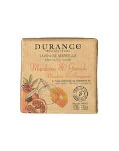Марсельское мыло кусковое Мандарин и гранат Mandarin Pomegranate 100 Durance