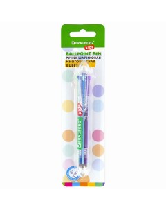 Ручка многоцветная шариковая автоматическая KIDS Brauberg