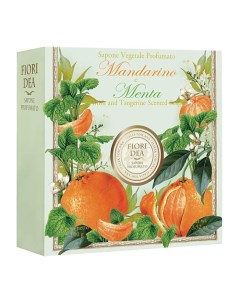 Мыло кусковое Мандарин и Мята Mint and Tangerine Scented Soap Fiori dea