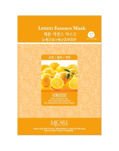 MJCARE Тканевая маска для лица с экстрактом лимона 23 Mijin