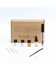 Набор для ламинирование бровей и ресниц долговременная укладка бровей Eco brows home