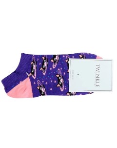 Носки женские модель CATS цвет фиолетовый Twinkle