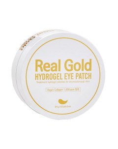 Патчи антивозрастные гидрогелевые с золотом и пептидами Real Gold Hydrogel Eye Patch Prreti
