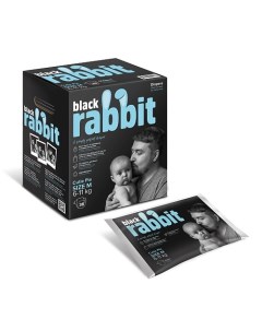 Подгузники на липучках 6 11 кг M Black rabbit