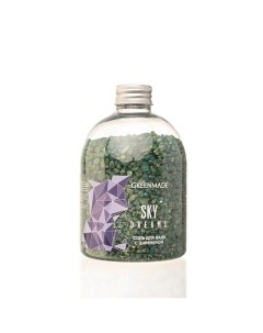 Соль для ванн с шиммером голубая Sky Dreams нежный парфюмерный аромат 500 0 Greenmade