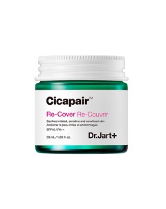Восстанавливающий CC крем антистресс корректирующий цвет лица SPF40 PA Cicapair Re Cover Dr.jart+