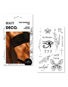 Набор татуировок для тела BREATHE by Miami tattoos переводные Sign Deco