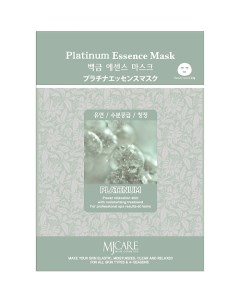 MJCARE Тканевая маска для лица с платиной 23 Mijin