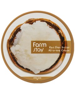 Крем для лица и тела с маслом ши многофункциональный Real Shea Butter All In One Cream Farmstay