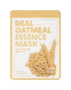 Маска для лица тканевая с экстрактом овса Real Oatmeal Essence Mask Farmstay