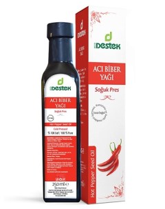 Косметическое масло красного жгучего перца для волос и тела 250 Destek