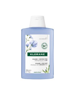 Шампунь с органическим экстрактом льняного волокна Volume Shampoo Klorane
