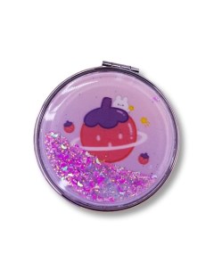 Зеркало складное Fuit strawberry purple с увеличением Ilikegift