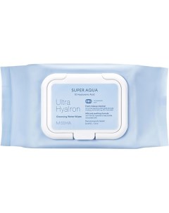 Салфетки Super Aqua Ultra Hyalron для умывания и снятия макияжа Missha