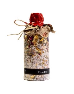 Соль для ванны морская ароматическая с сухоцветами и эфирным маслом розы 500 0 Finnlux