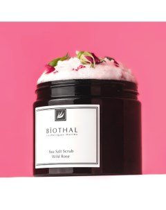 Скраб соляной для тела Дикая роза Sea Salt Scrub Wild Rose 380 Biothal