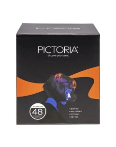 Набор двусторонних спиртовых маркеров для скетчинга и творчества 48 цветов Pictoria