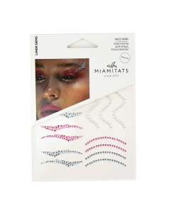 Кристаллы на клейком слое для лица волос и тела Liner gems Miamitats