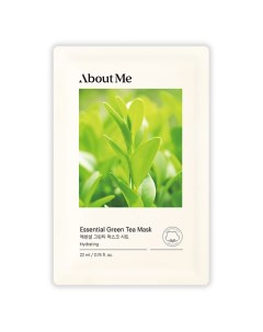 Маска для лица тканевая с зеленым чаем Essential Green Tea Mask About me