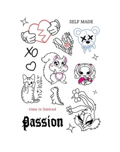 Временные переводные татуировки от Евы Миллер и XO Team Yummy