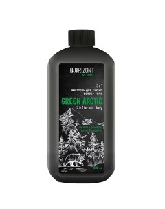 2 в 1 Шампунь для мытья волос тела GREEN ARCTIC 500 0 Family cosmetics