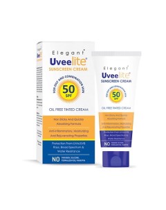 Солнцезащитный тональный крем SPF 50 для жирной и комбинированной кожи Uveelite 50 0 Elegant cosmed