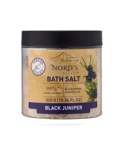 Соль для ванн Anti stress с Эфирным Маслом Черный Можжевельник Nord's secret