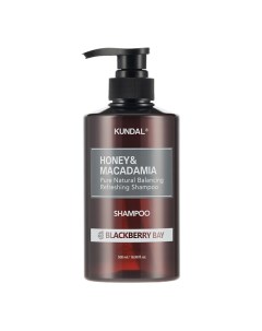 Шампунь для волос Ежевичный залив Honey Macadamia Shampoo Kundal