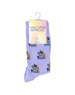 Носки женские модель BARNEY цвет фиолетовый Unicorns approve