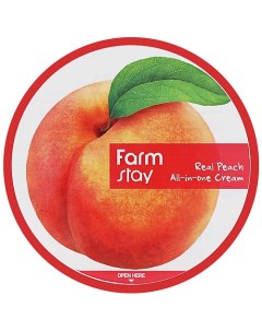 Крем для лица и тела с экстрактом персика многофункциональный Real Peach All In One Cream Farmstay