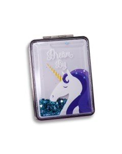 Зеркало складное Sparkles unicorn blue с увеличением Ilikegift