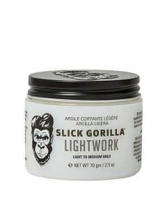 Глина для укладки волос подвижной фиксации Lightwork Ligth To Medium Hold Slick gorilla