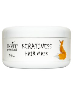 Маска Keratiness для питания и реструктуризации сухих и сильно поврежденных волос с кератином 250 0 Invit