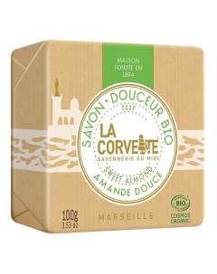 Мыло органическое для лица и тела Сладкий миндаль Marseille Sweet Almond Soap La corvette