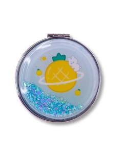 Зеркало складное Fuit pineapple blue с увеличением Ilikegift