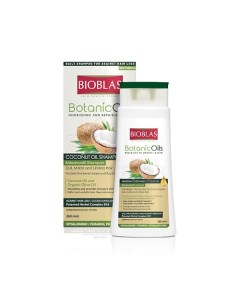 Шампунь для придания блеска тусклым безжизненными волосам против выпадения с кокосовым маслом Botani Bioblas