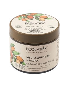 GREEN Мыло для тела и волос Глубокое восстановление ORGANIC ARGANA 350 0 Ecolatier
