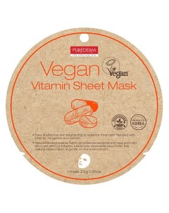 Маска тканевая заряд витаминов с экстрактами Мандарина и Лимона Tissue Vitamin Boosting Mask With Ma Purederm