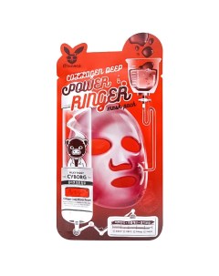Маска для лица укрепляющая тканевая с коллагеном Power Ringer Mask Pack Collagen Deep Elizavecca