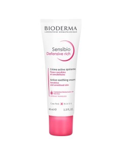 Насыщенный увлажняющий крем для чувствительной кожи лица Sensibio Defensive 40 0 Bioderma