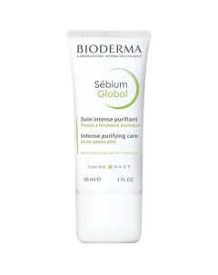 Крем для жирной и проблемной кожи склонной к акне Sebium Global 30 0 Bioderma