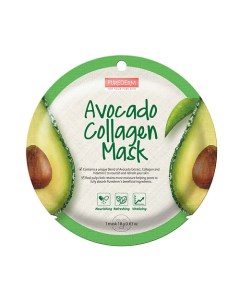 Маска коллагеновая с экстрактом плодов авокадо Avocado Collagen Mask Purederm