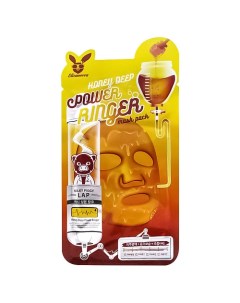 Маска для лица тканевая с медом Power Ringer Mask Pack Honey Deep Elizavecca