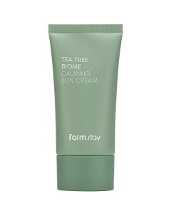 Крем для лица солнцезащитный с экстрактом чайного дерева Tea Tree Biome Calming Sun Cream SPF50 PA Farmstay