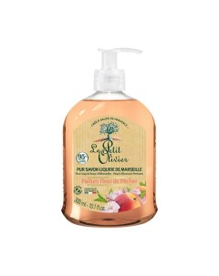 Мыло жидкое марсельское цветок Персика Pure Liquid Soap Le petit olivier
