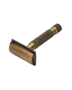 Т образный станок с закрытым гребнем SSH 05 Antique brass Close comb 1 0 Pearl shaving