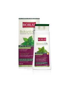 Шампунь для придания объема тонким слабым волосам против выпадения с маслом крапивы Botanic Oils Bioblas