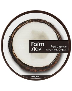 Крем для лица и тела с кокосом многофункциональный Real Coconut All In One Cream Farmstay
